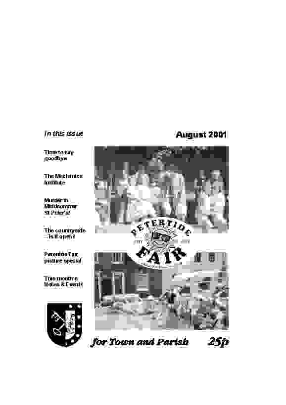 August 2001 cover